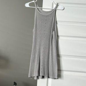 Grey sweater tank top